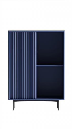 蓝色衣柜3D模型设计